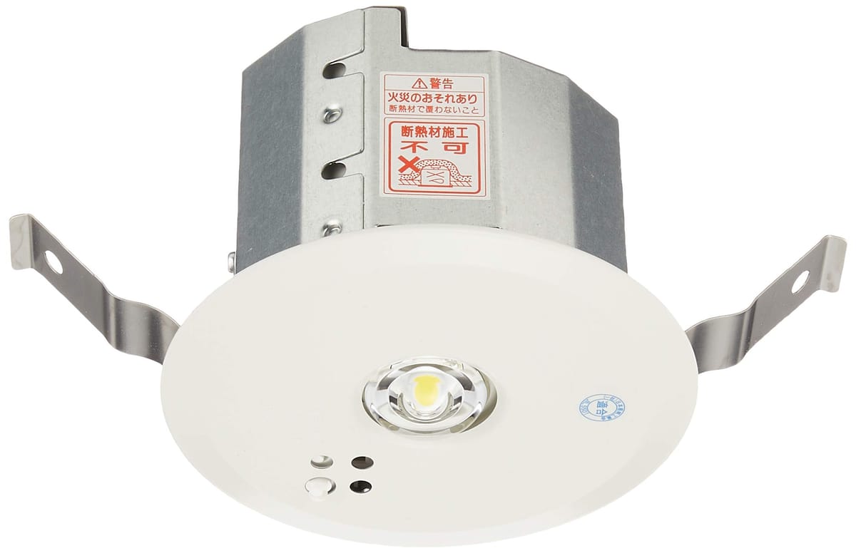 パナソニック 天井埋込型LED非常用照明器具 低天井用(~3m) 埋込穴φ100 NNFB91605J
