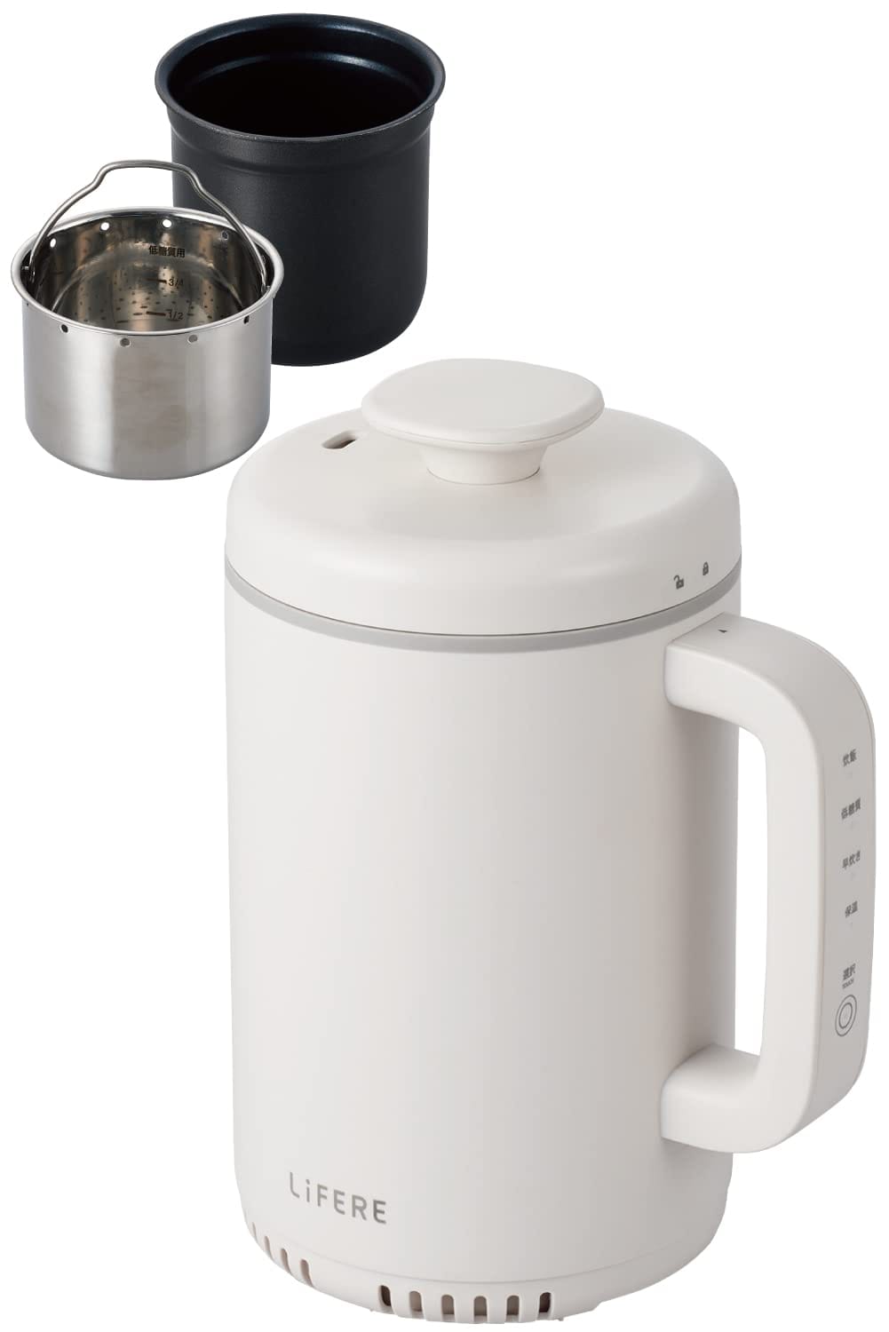 エレコム IH炊飯器 小型 1合炊き コンパクト設計 低糖質モード 一合厚釜採用 ひとり暮らし用 ケトルサイズ LiFERE ブラック/ブルー/ホワイト HAC-RCIH01 延長コード 6,685円