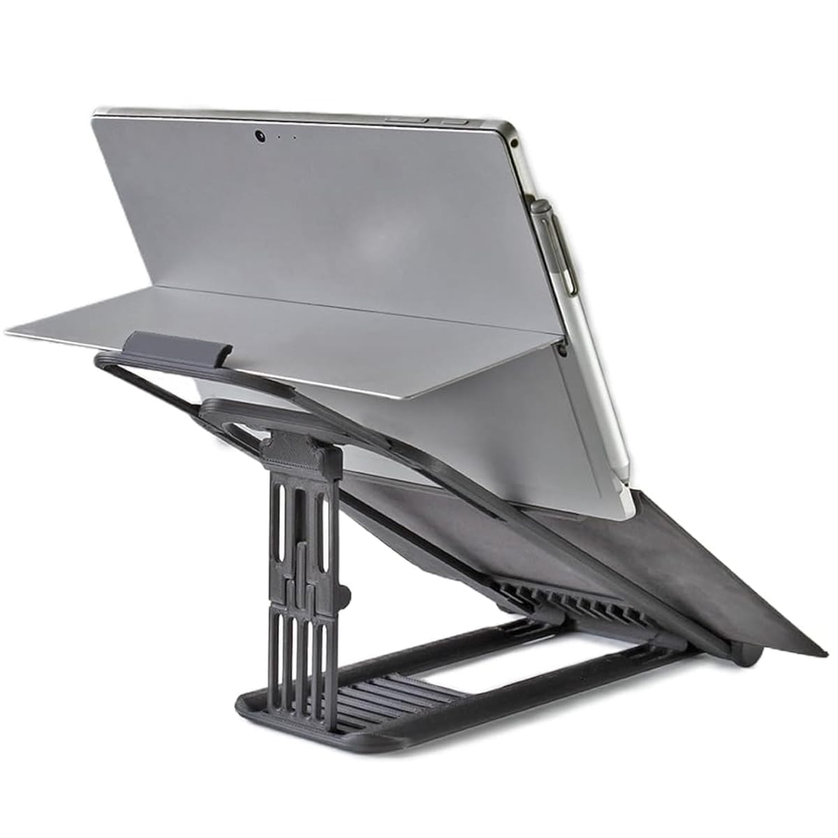Slaige Surface PROスタンド:キーボードを付けたまま表面を持ち上げる - 首の痛みを軽減、カメラの角度を改善、ポータブル、調節可能、使いやすい
