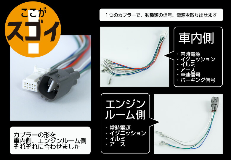 楽天市場 楽天スーパーsale開催中 11日01 59まで Toyota汎用 オプションカプラー アルファード30系 配線 バイパスgav A Pt10 アルヴェル専門店g A V