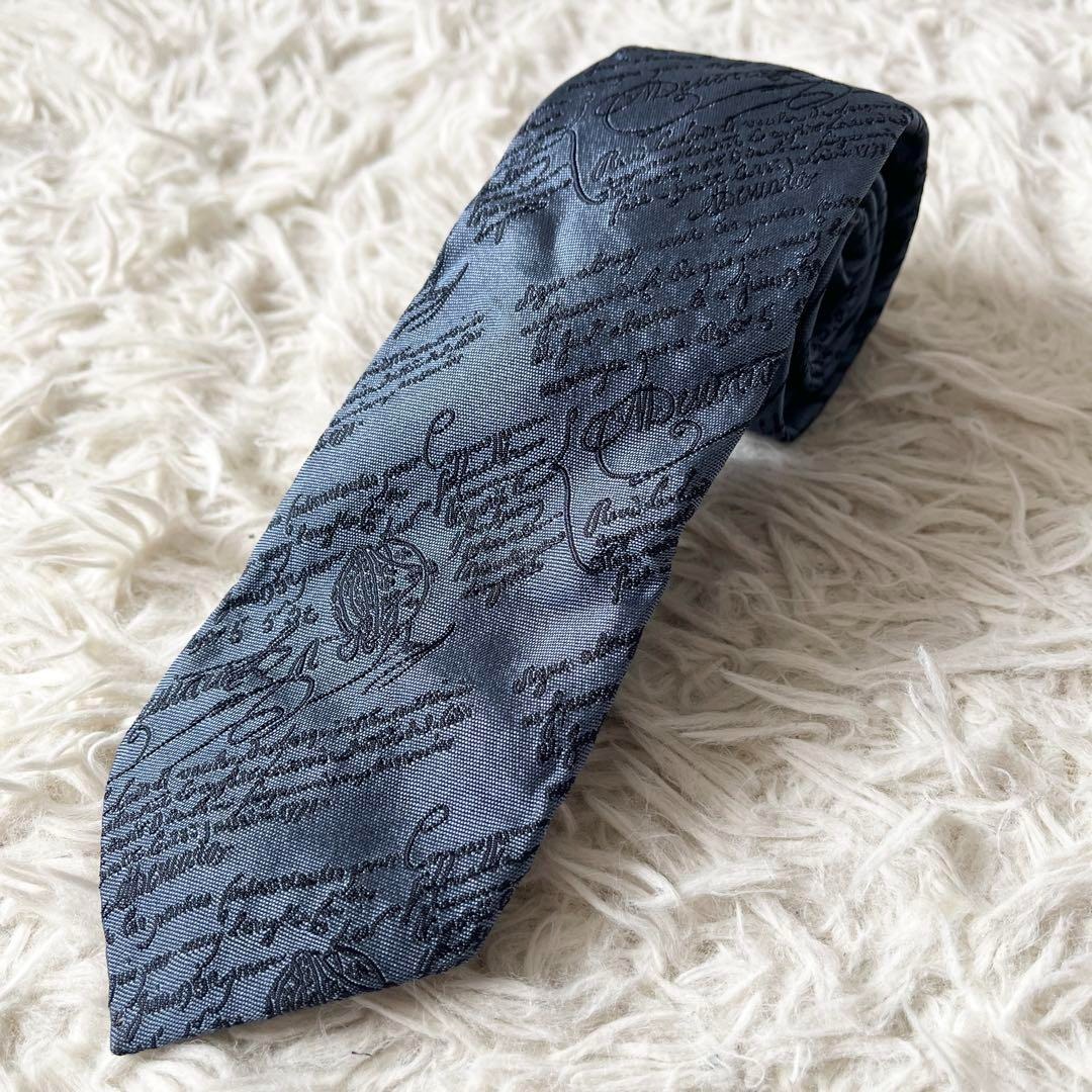 Berluti/ベルルッティ　カリグラフィ　ストライプ　シルク　ネクタイ BERLUTI - 【美品】BERLUTI ベルルッティ ネクタイ シルク