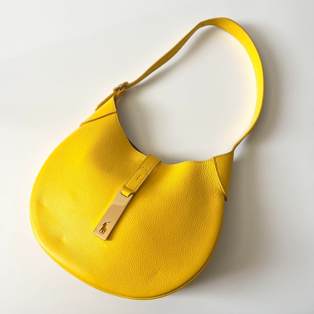 ラルフローレン カゴバック　ショルダーバッグ　2way 美品 ローレンラルフローレン 2wayカゴバッグ ショルダー ブラウン