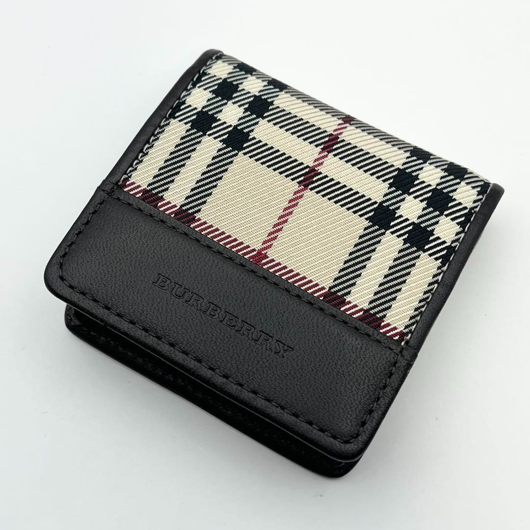 極美品　BURBERRY LONDON 小銭入れ　ケース　ノバチェック　黒 楽天市場】【財布】BURBERRY バーバリー コインケース 小銭入れ