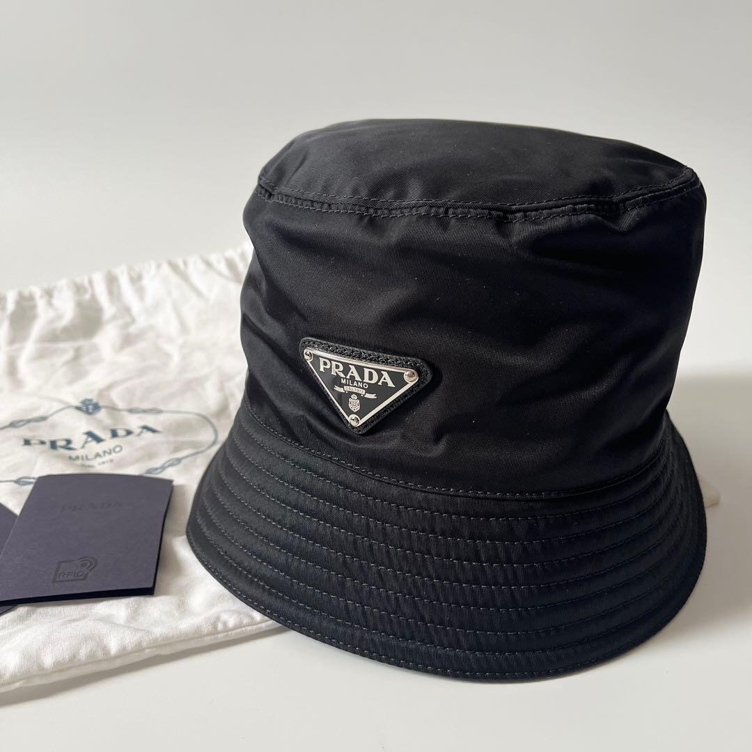 楽天市場】【P5倍対象】PRADA プラダ バケットハット 帽子 Re Nylon
