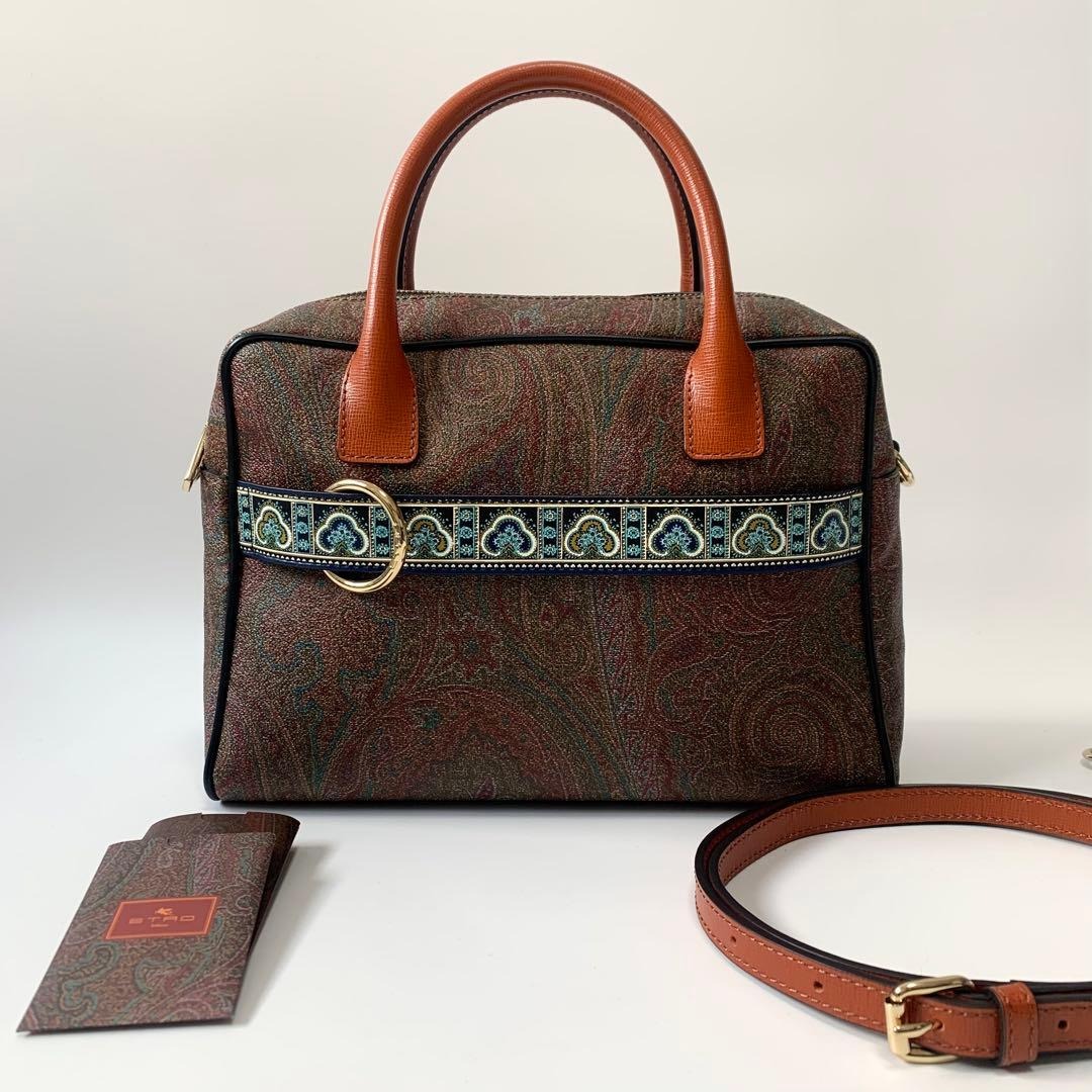 楽天市場】【バッグ】ETRO エトロ マルゴット ペイズリー柄 エンボス