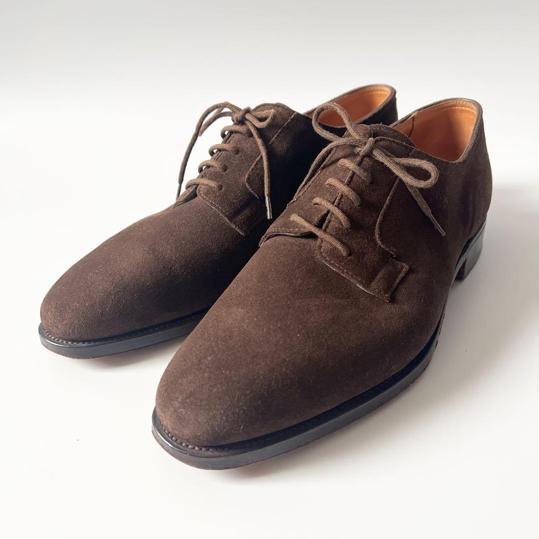JOHN LOBB　ジョンロブ　PIERSON　ピアソン　革靴　スエード　ブラウン　6E　25cm相当　ドレスシューズ　【中古】