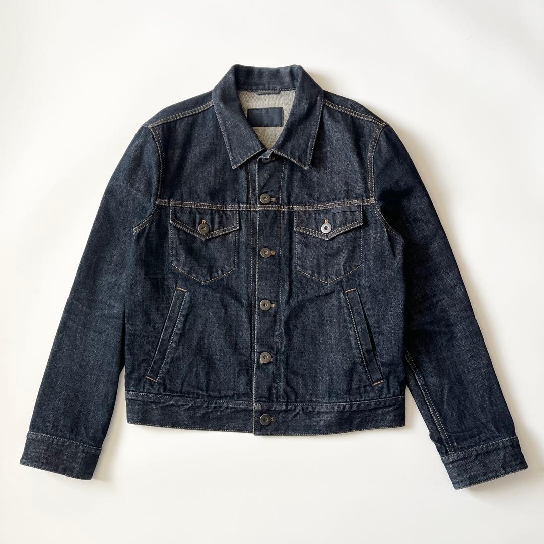 PRADA　プラダ　デニムジャケット　インディゴブルー　50サイズ　L相当　Gジャン　18AW　GEB142　【中古】｜Ala Vintage Shop