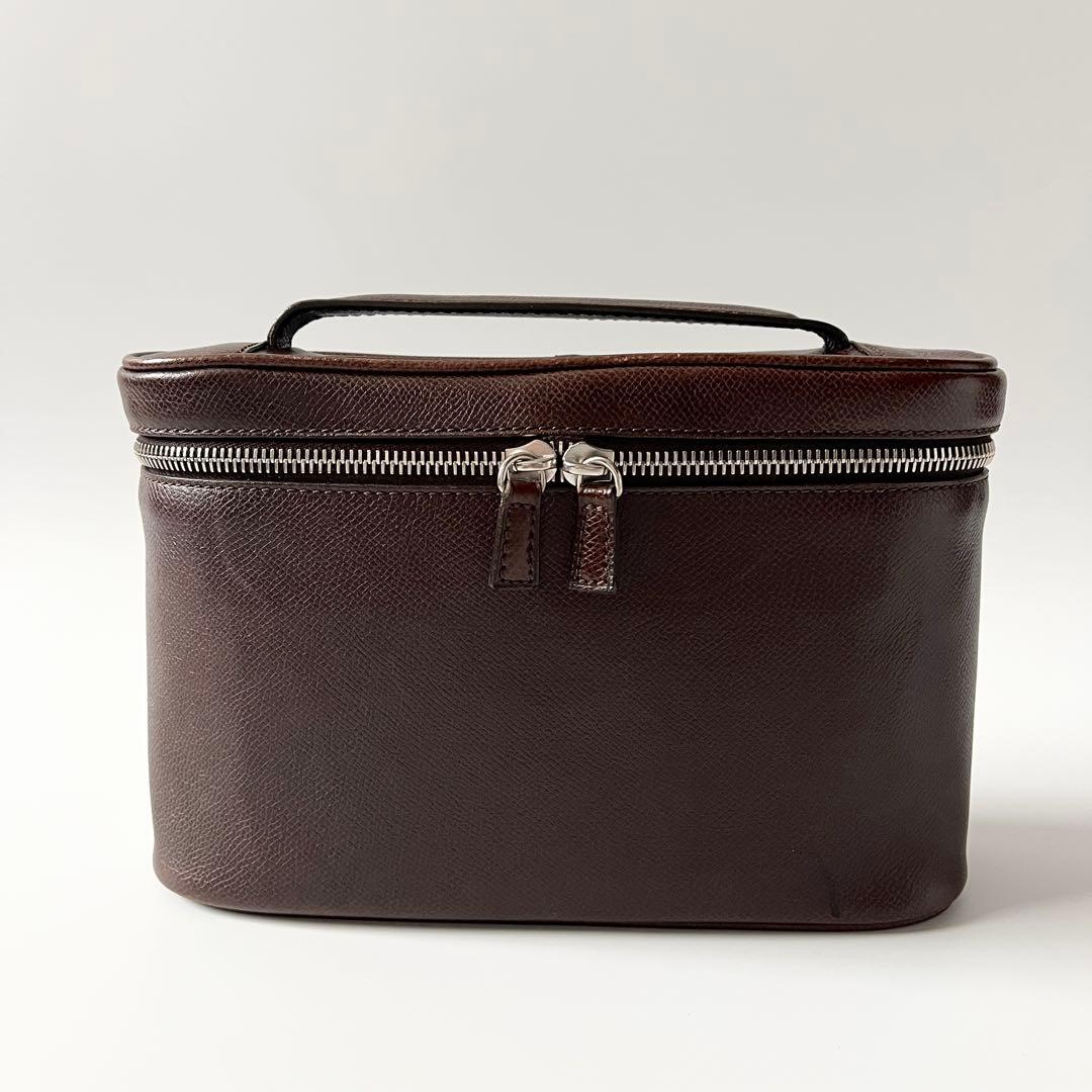JOHN LOBB ジョンロブ Executive Bag クラッチペダル御徒面子 クールシュヴェル なめし革 赤銅色 バニティ 【中古】