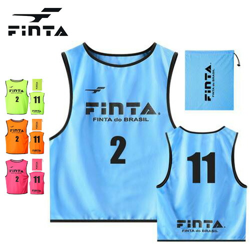 楽天市場】フィンタ スポーツウエア ビブス20枚セット 1~20の番号付き