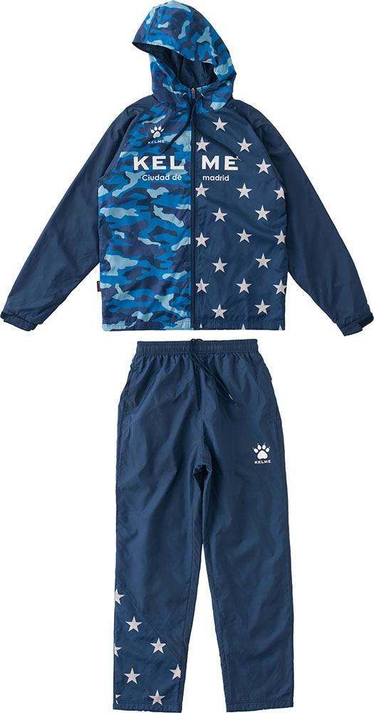 KELME（ケレメ ケルメ）サッカー・フットサルウェアブレーカースーツネイビー (tts-kc18f184-107) バッグ　サッカー　フットサル　プレゼント　ギフト｜サッカーフットサルショップＡＬＡ