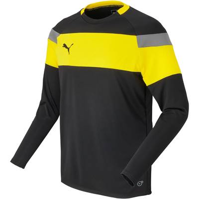 black and yellow soccer jersey