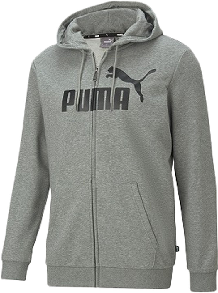 PUMA プーマ ESSビッグロゴフーデットジャケットMEDIUMGRYH pj-588708-03 スウェット トレーナー スポーツ用品 品質一番の