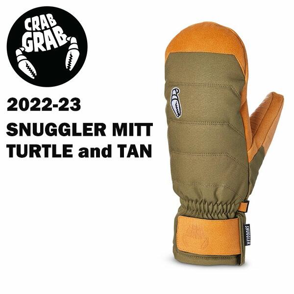 型挙げ句の果て 2022-23 2023青写真  CRABGRAB 野球クラブグローヴ SNUGGLER MITT 色合いTurtle and Tan  スノーボード グローヴ 置き目品
