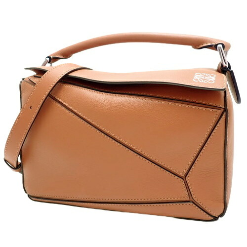 【楽天市場】LOEWE(ロエベ) Puzzle パズルバッグ スモール ハンドバッグ 2WAY ショルダー 肩掛け 斜め掛け カーフ タン ...