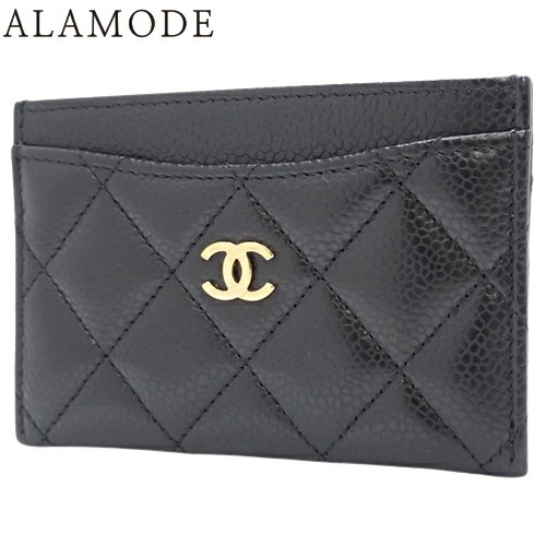 新品未使用　シャネル　パスケース CHANEL シャネル マトラッセ チェーン カードケース ラムスキン