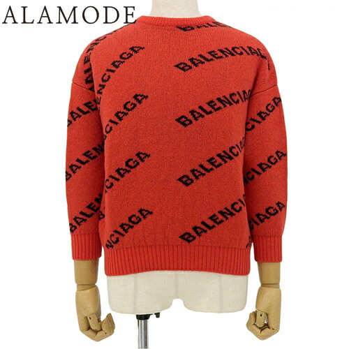 バレンシアガ　ニット　2019年秋冬商品 楽天市場】BALENCIAGA バレンシアガ ニット オールオーバーロゴ