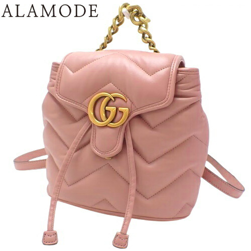 美品　Gucci グッチ　GGマーモント キルティング バックパック リュック GUCCI - グッチ GGマーモント キルティング ミニ リュック