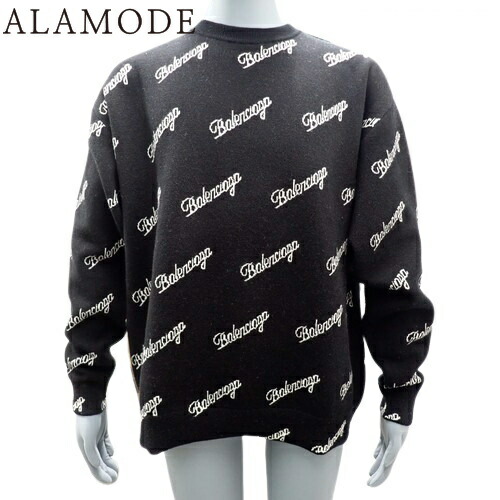 バレンシアガ/長袖セーター xs ウール 楽天市場】BALENCIAGA バレンシアガ ロゴ 総柄 ニット セーター