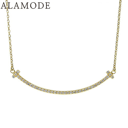 Tiffany & Co. ティファニーTスマイルペンダント　スモール　イエロー Tiffany T:Smile Pendant in Yellow Gold, Mini | Tiffany & Co. US