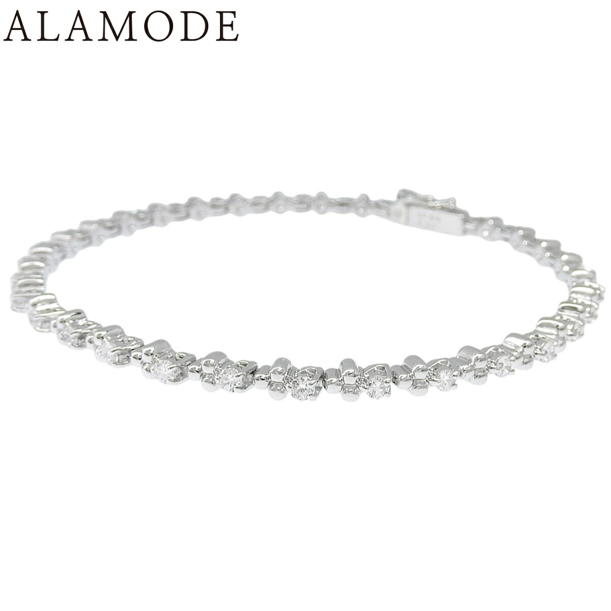 TASAKI タサキ　ダイヤ0.13ct ブレスレット　K18WG 仕上げ済み TASAKI タサキ 0.13ctダイヤモンドブレスレット K18WG