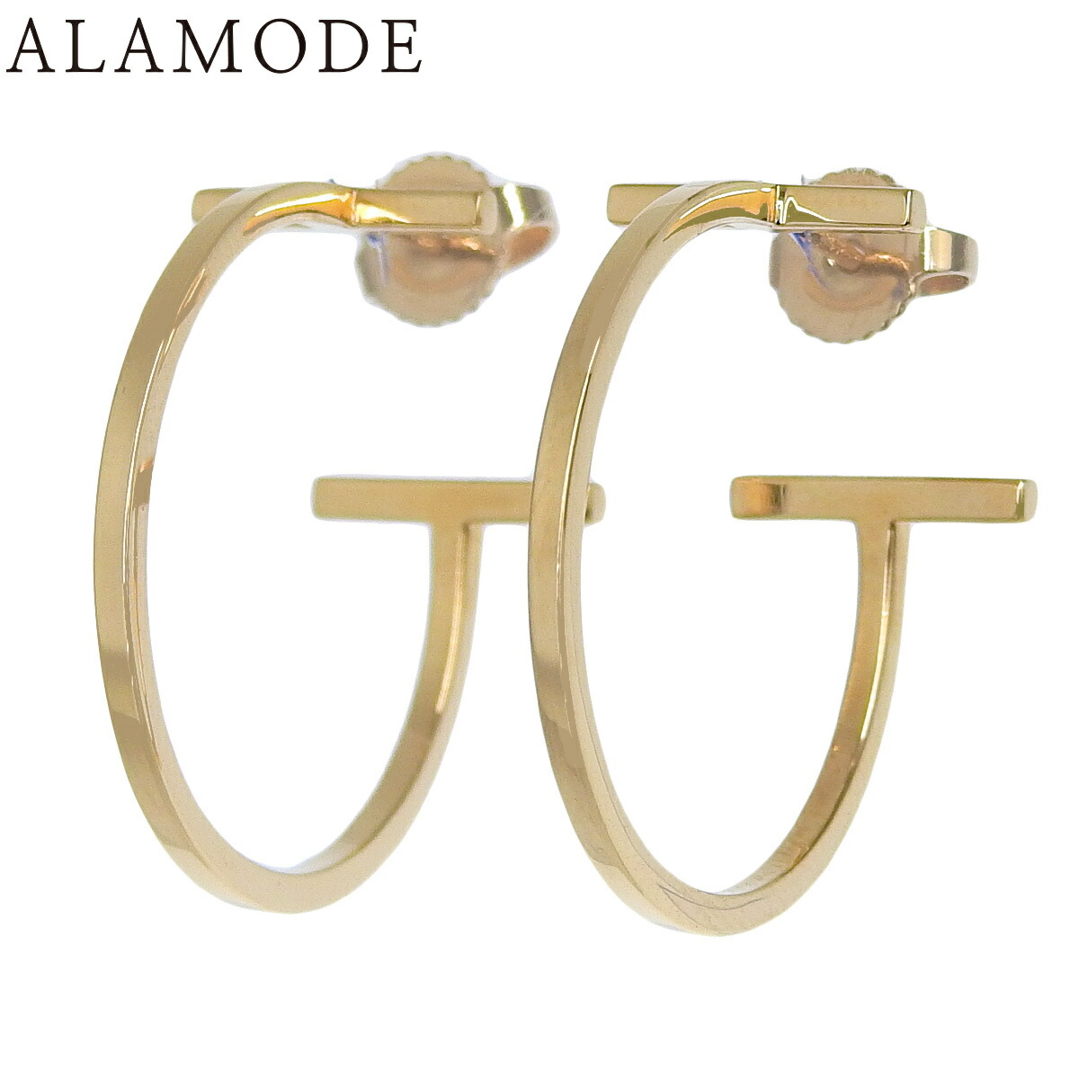 楽天市場】美品 ティファニー サマセット メッシュ フープ ピアス 750