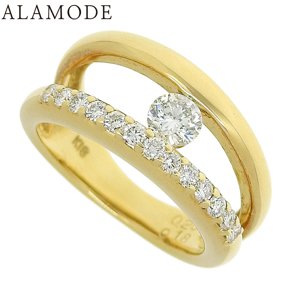 AHKAH K18YG ダイヤモンド アーカー ピンキーリン ahkah AHKAH ピンキーリング ダイヤモンド リング アーカー k18yg ゴールド