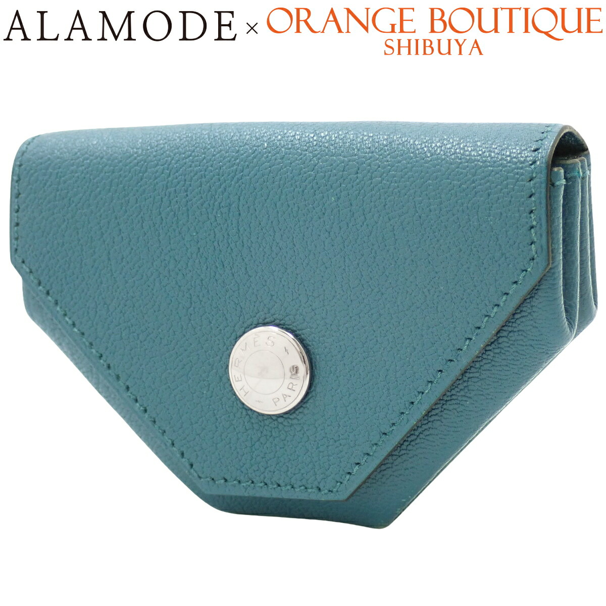 希少】 HERMES エルメス コインケース ル ソワ サンドゥーズ ネイビー