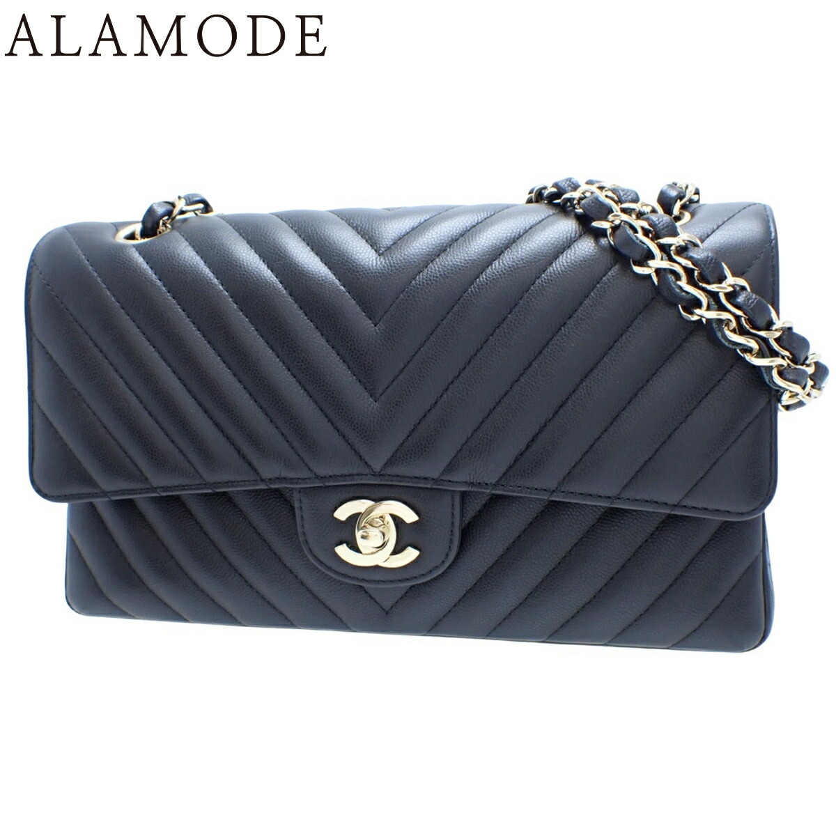 楽天市場】【美品】シャネル 【CHANEL】 シェブロン フラップ