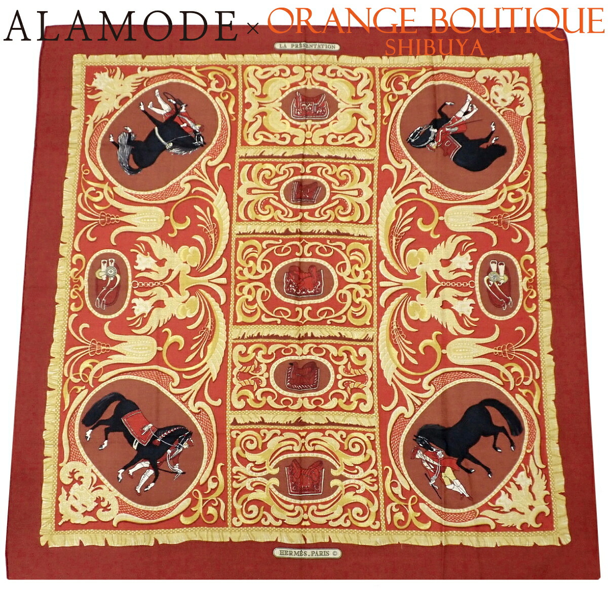 楽天市場】HERMES カレ ジェアン カレ140 大判 ストール ”高官の