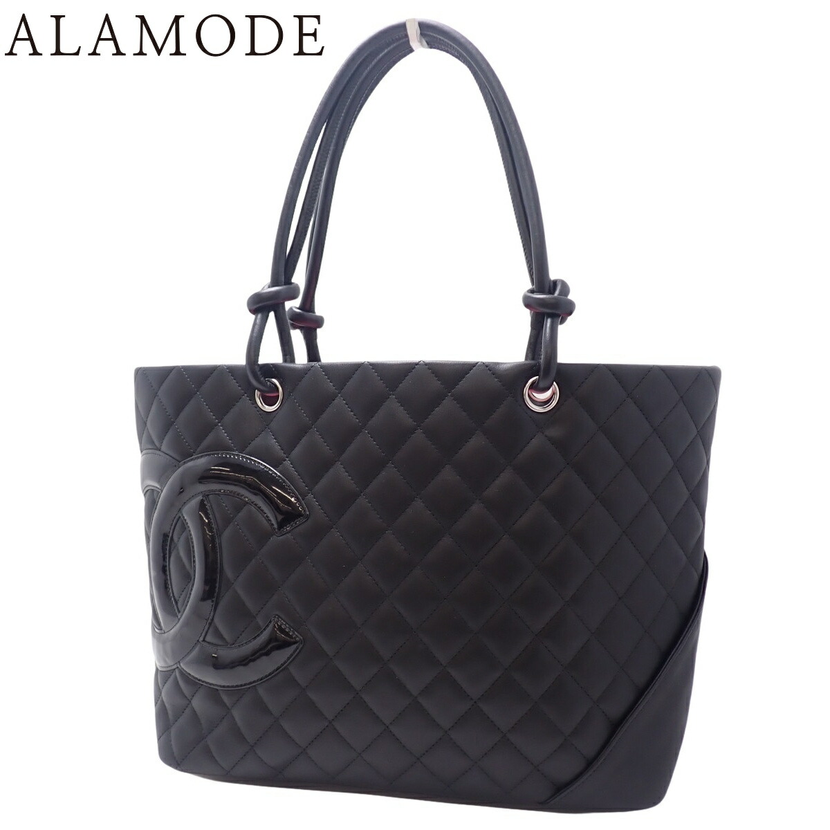 シャネル  トートバック  大(2.3泊はok) 中古・古着通販】CHANEL (シャネル) トートバッグ ブラック
