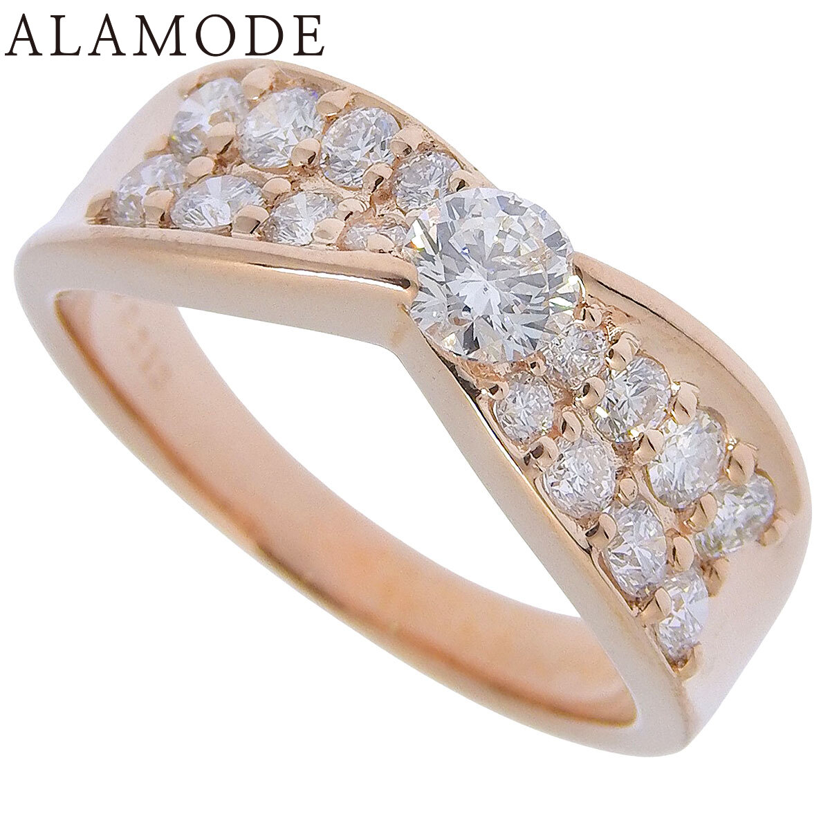 楽天市場】【AHKAH】アーカー『K18YG ポルト リボン リング