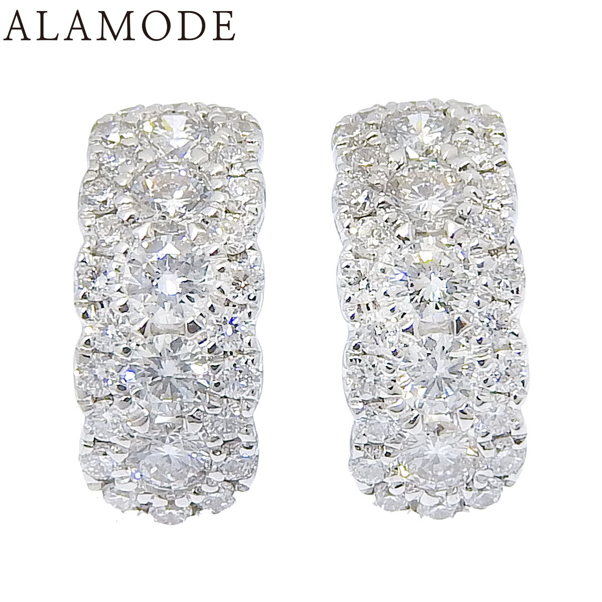 楽天市場】AHKAH アーカー フィラモンラインダイヤモンド ピアス