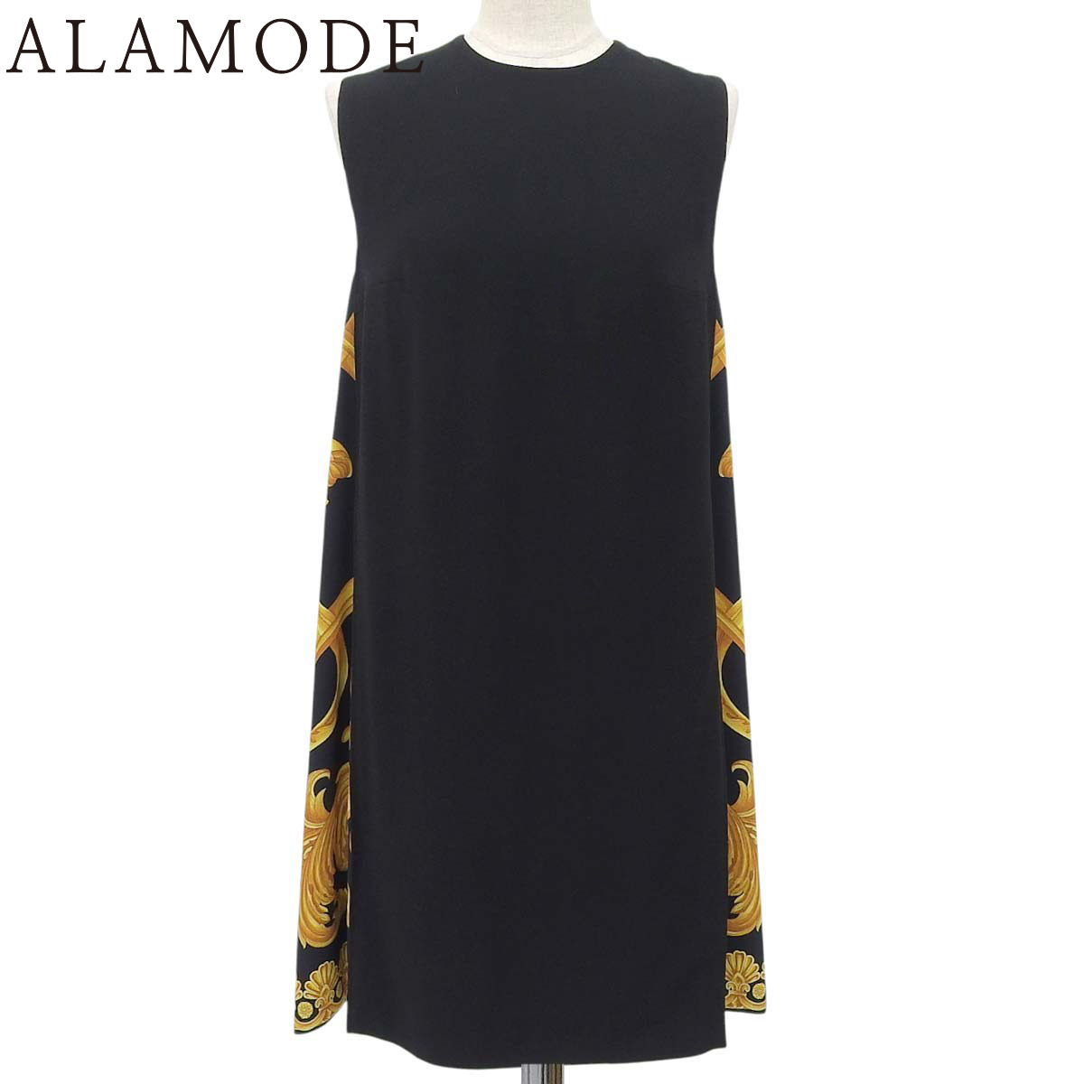 楽天市場】ヴェルサーチ VERSACE レディース オールブラックドレス