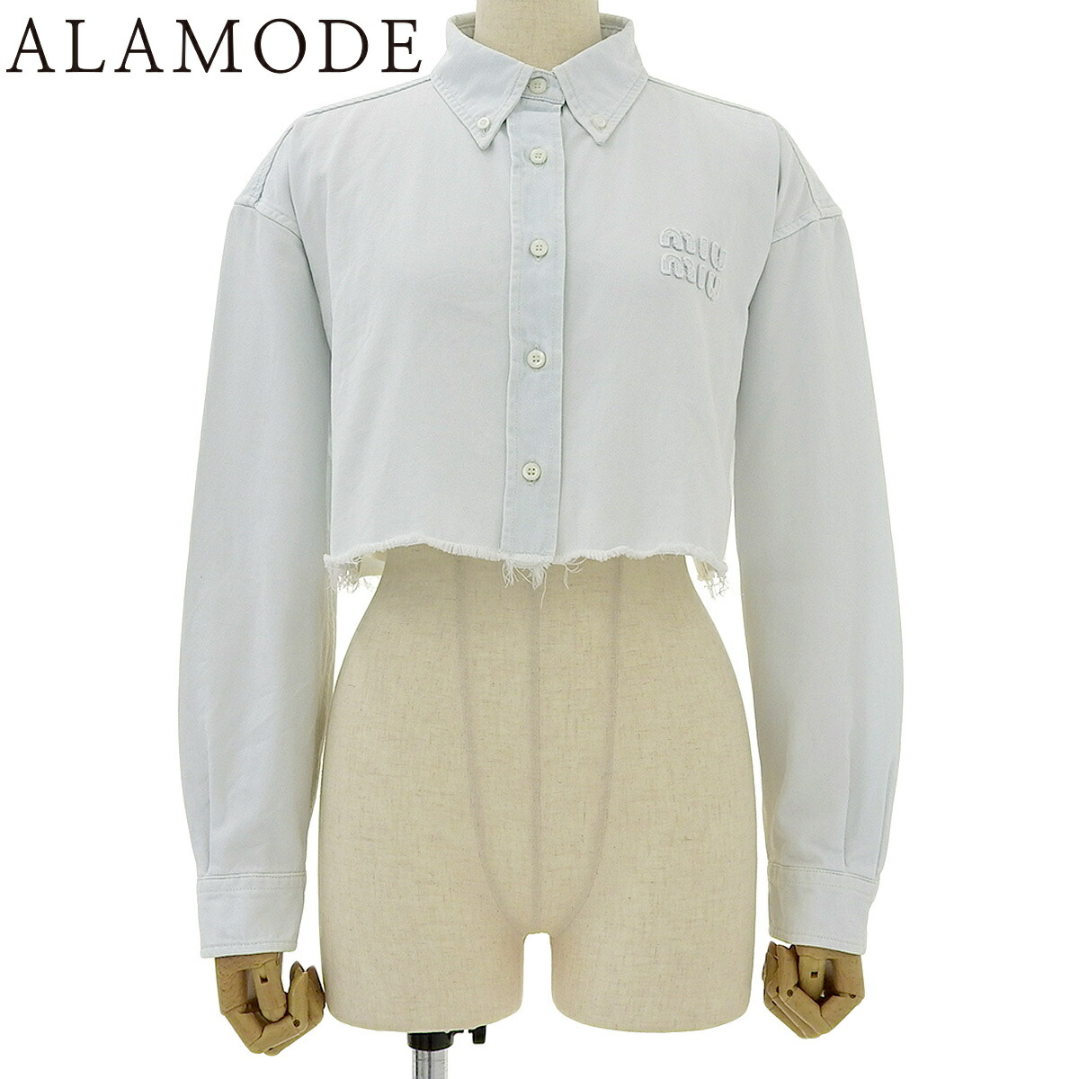 楽天市場】MIUMIU ミュウミュウ デニム シャツ GWC107 14HY レディース