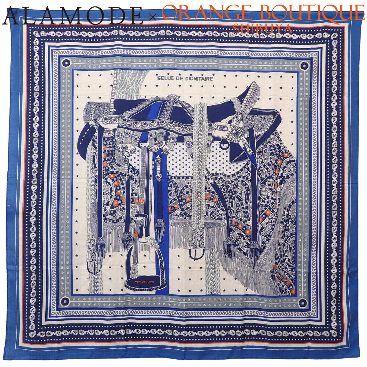 楽天市場】【美品】 エルメス ショール カレ ジェアン 140 朝の散歩