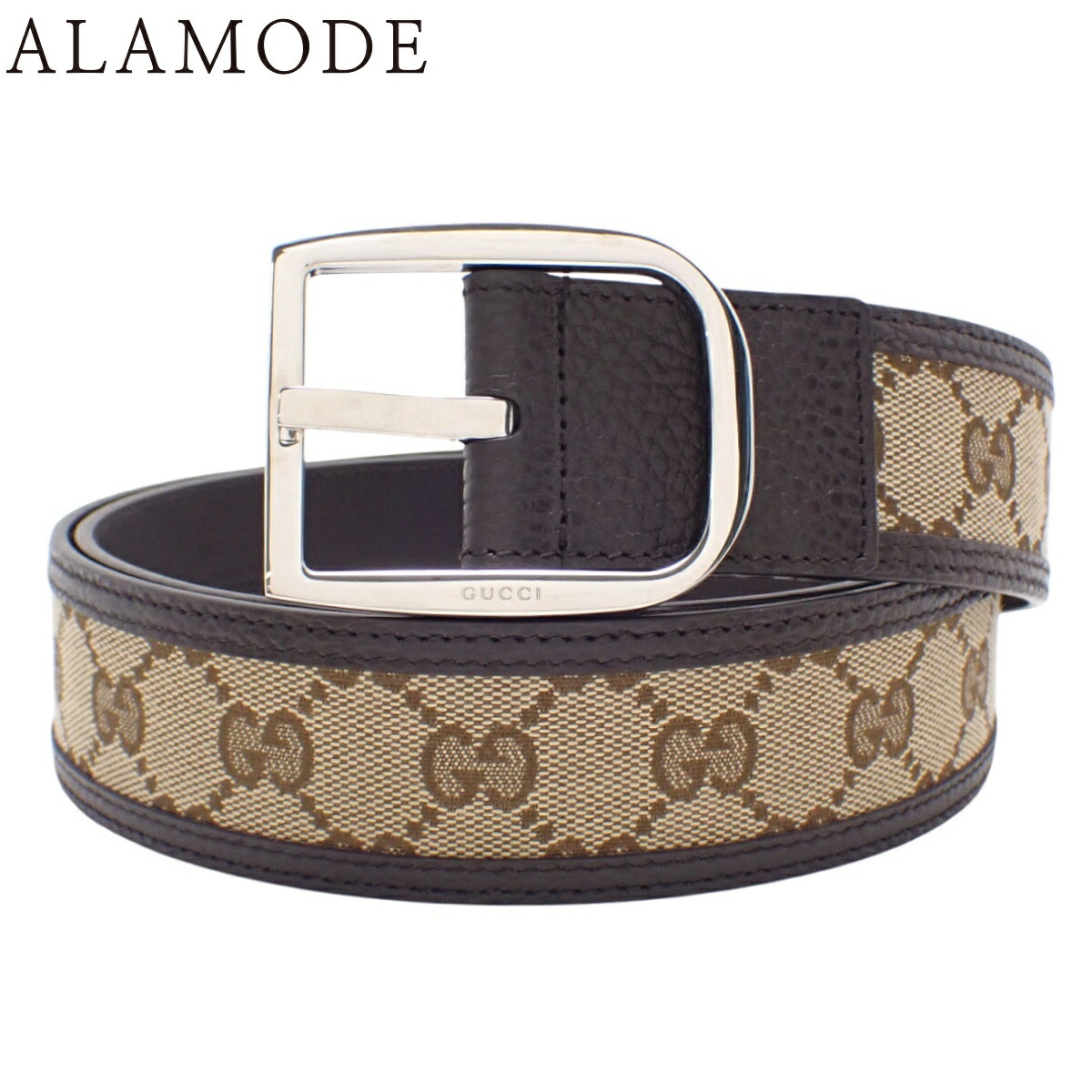 グッチ GGキャンバス レザー ベルト GG バックル シルバー ブラウン 楽天市場】GUCCI グッチ GGキャンバス ベルト シルバーバックル メンズ