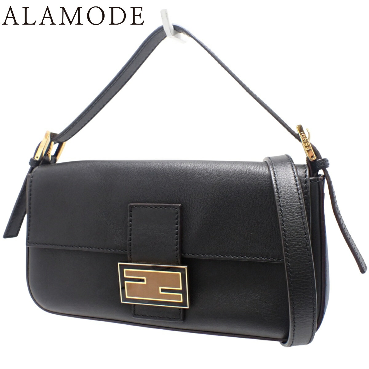 FENDI フェンディ ロゴ金具 ニット マンマバケット ショルダー バッグ FENDI フェンディ ロゴ金具 ニット マンマバケット ショルダー バッグ