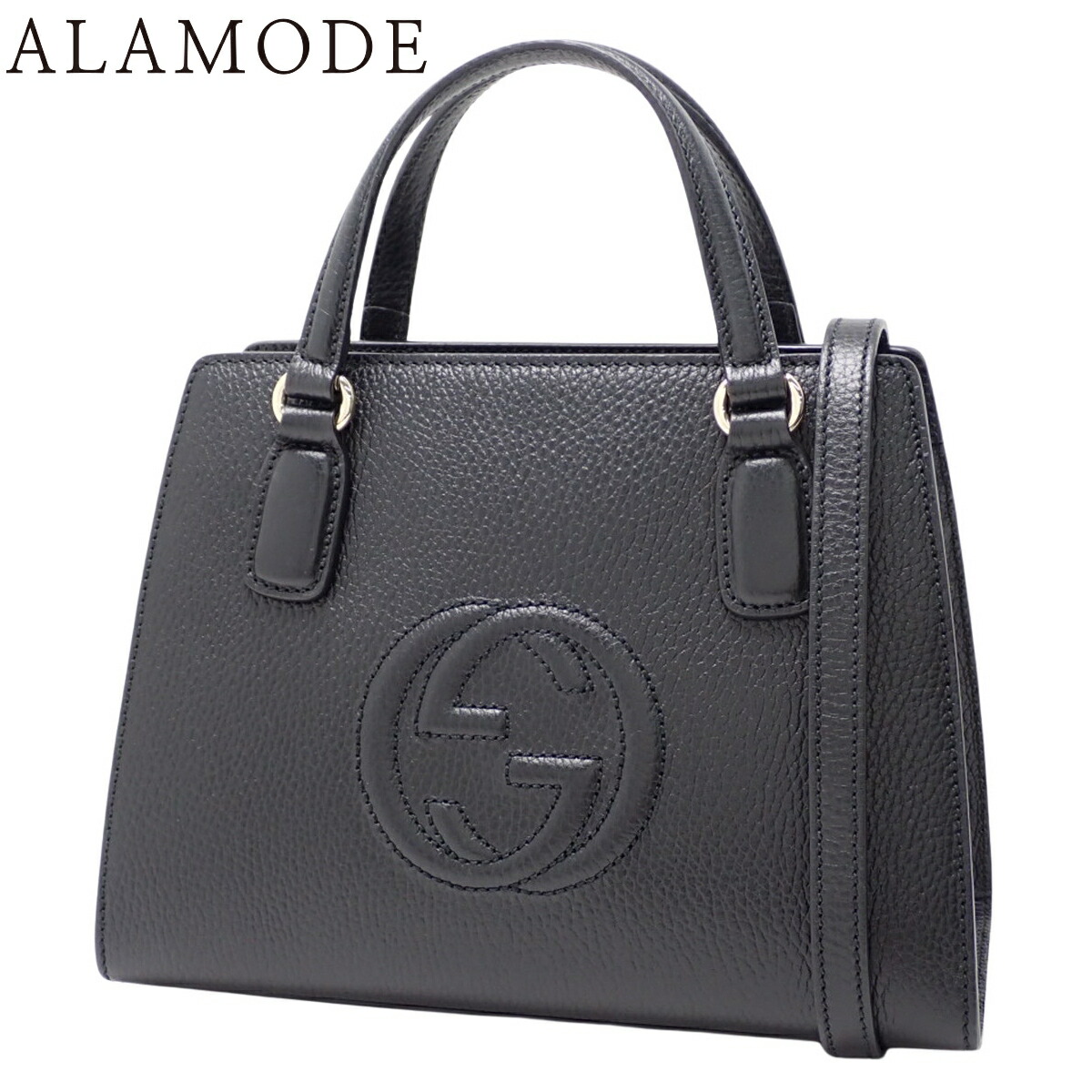 楽天市場】（美品）グッチ GUCCI ソーホー 2way ハンドバッグ 黒