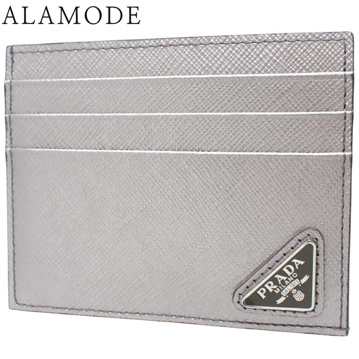 楽天市場】プラダ【PRADA】トライアングルロゴ レザー バッジホルダー  