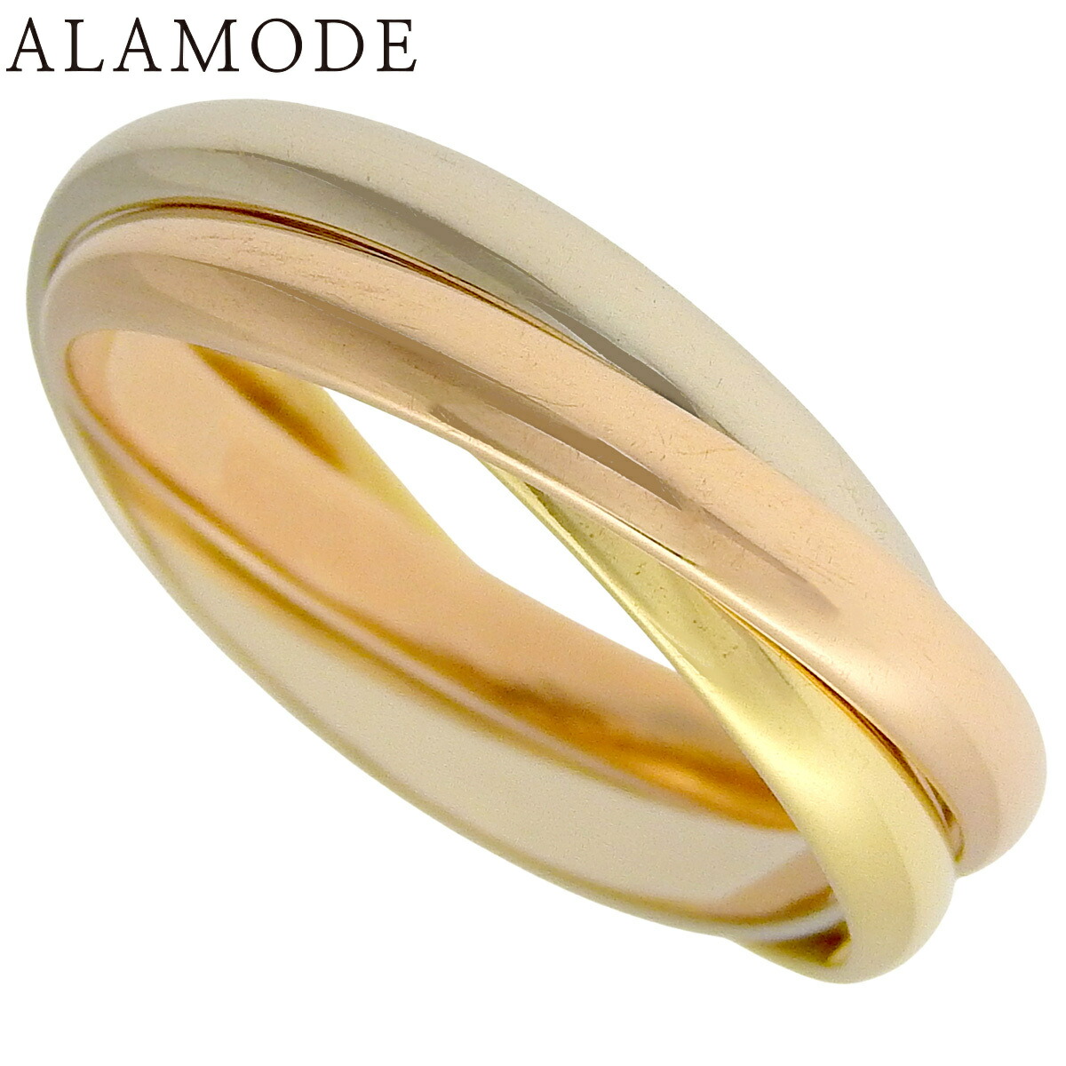 楽天市場】☆7/4 カルティエ トリニティ リング スリーカラーゴールド