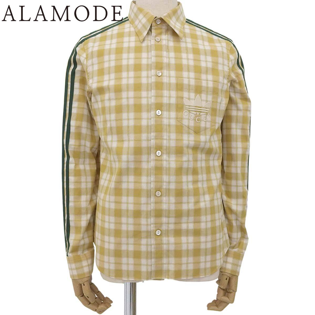 GUCCI×adidas ワイシャツ Adidas x Gucci Trefoil Jacquard Shirt – Wararni.com