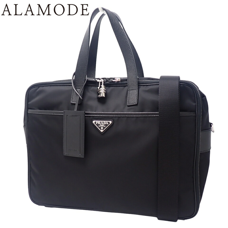 楽天市場】【未使用品】プラダ 【PRADA】 ブリーフケース テスート+