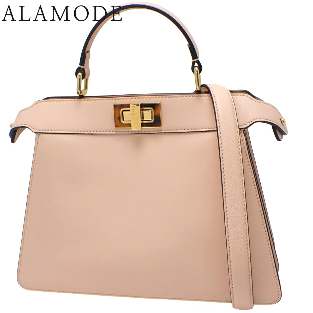 FENDIピーカーブー　ベージュべっ甲ミディアム フェンディ☆ピーカブー アイシーユー スモール べっ甲柄 2色