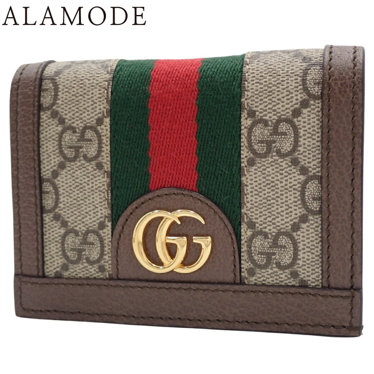 GUCCI 財布 GG デニムキャンバス／オフディアコンパクトウォレット GUCCI（グッチ） 財布 レディース ブランド GGマーモント 二つ折り財布