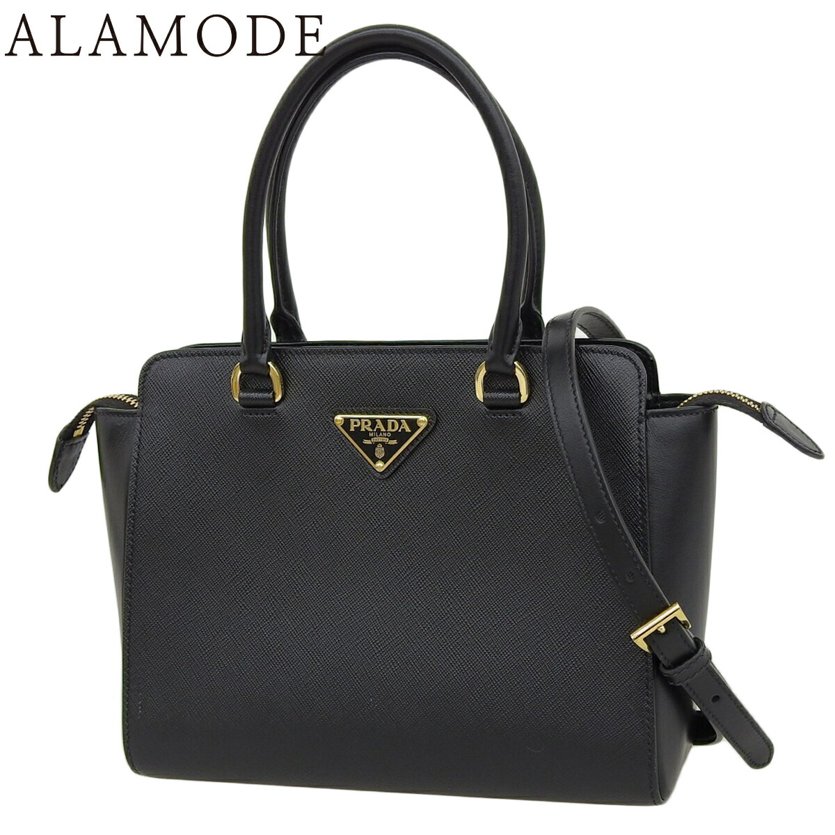 楽天市場】【未使用品】プラダ 【PRADA】ガレリアバッグ サフィアーノ