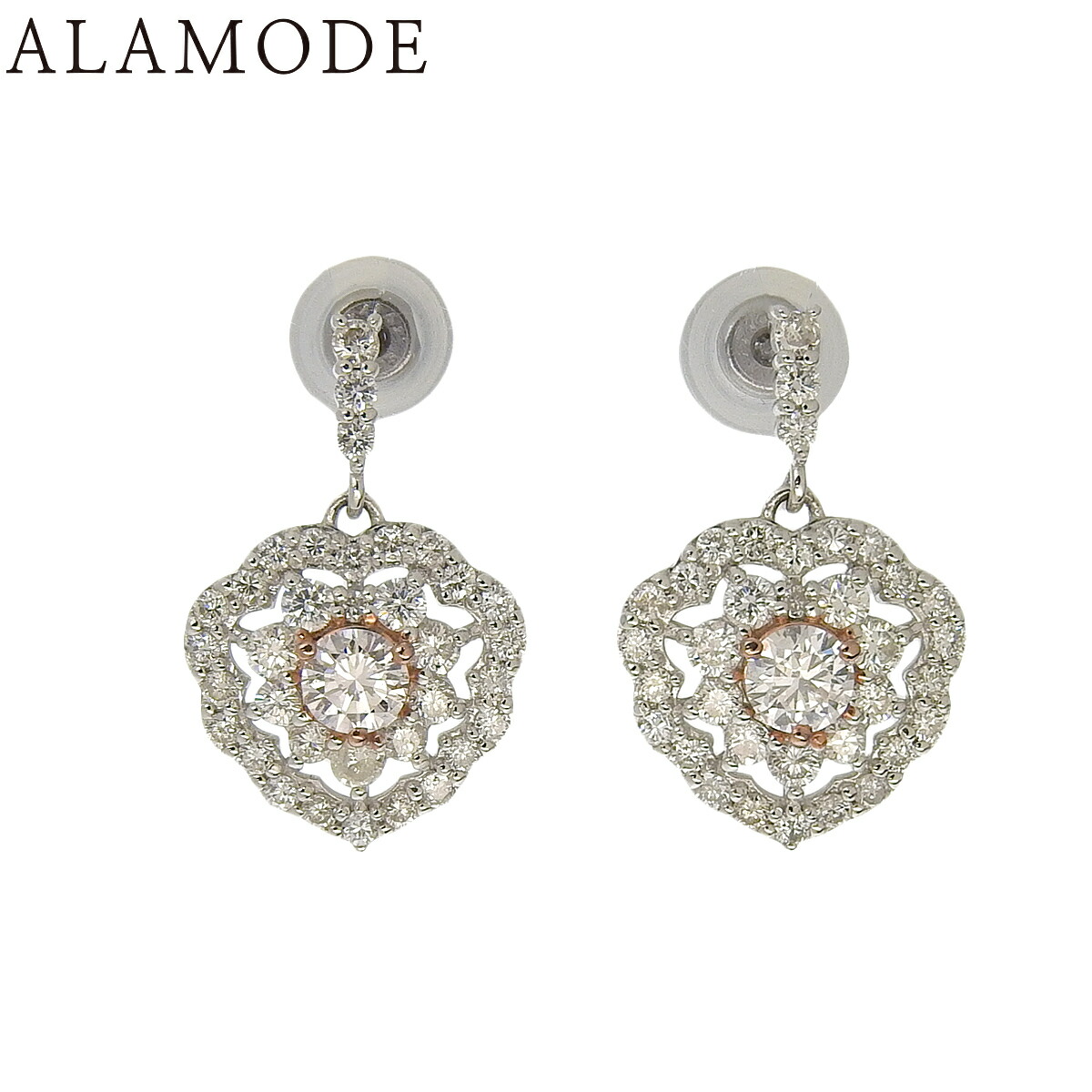 楽天市場】AHKAH アーカー フィラモンラインダイヤモンド ピアス