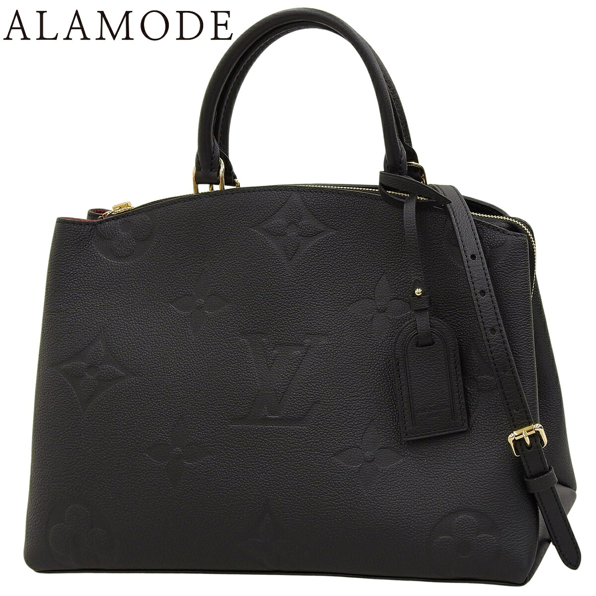 LOUIS VUITTON(ルイ・ヴィトン) モノグラム・アンプラント グラン･パレMM ハンドバッグ 2WAY ショルダー 肩掛け トート モノグラムアンプラント ノワール ブラック黒 ゴールド金具 M45811 レディース 40802159245【中古】【アラモード】