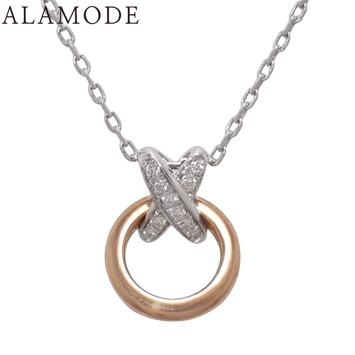 Chaumet(ショーメ) ジュ・ドゥ・リアン プルミエリアン ホワイトゴールド K18WG ピンクゴールド K18PG ネックレス ジュエリー アクセサリー シルバー銀 ピンクゴールド レディース 40802166251【アラモード】