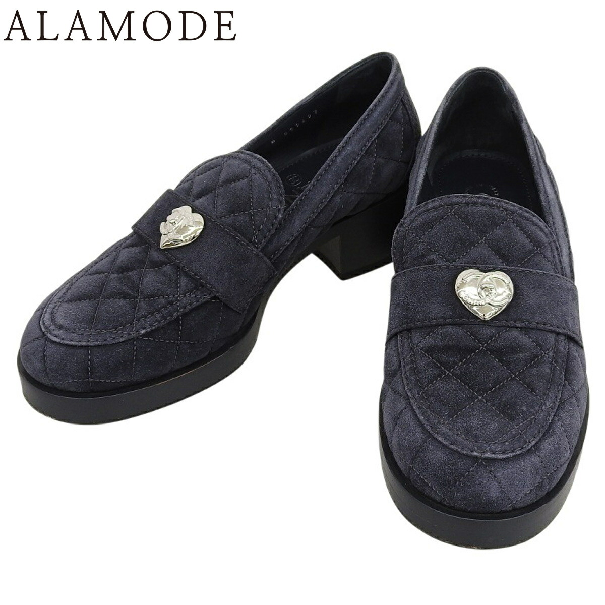 楽天市場】【中古】CHANEL シャネル ココマーク ローファー 23A G45074