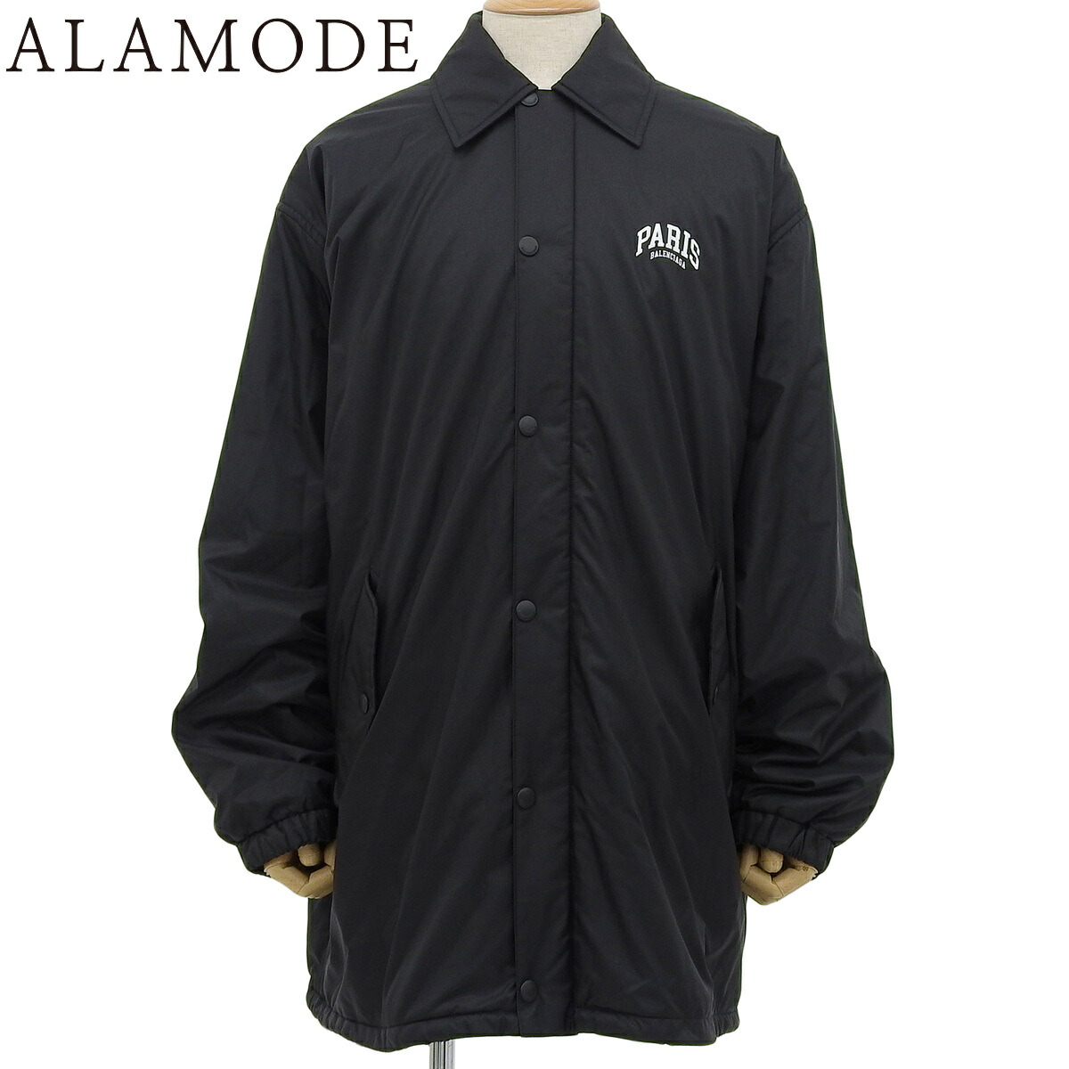 balenciaga サッカー ベンチコート 黒/白 XLサイズ ベンチコート balenciaga サッカー ベンチコート 黒/白 XLサイズ